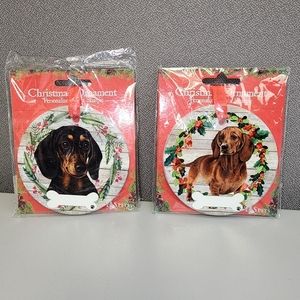 🎅 Dachshund Christmas Ornament